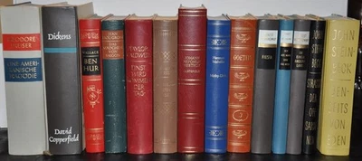 14 x  Goethe, Hemingway; Steinbeck, Melville, gebunden Lederrücken + Goldschrift - Bild 1 von 4