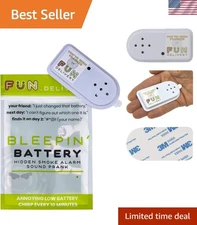 Bleepin' Battery Gag Gift: Realistic Smoke Alarm Sounds for Hilarious Pranks