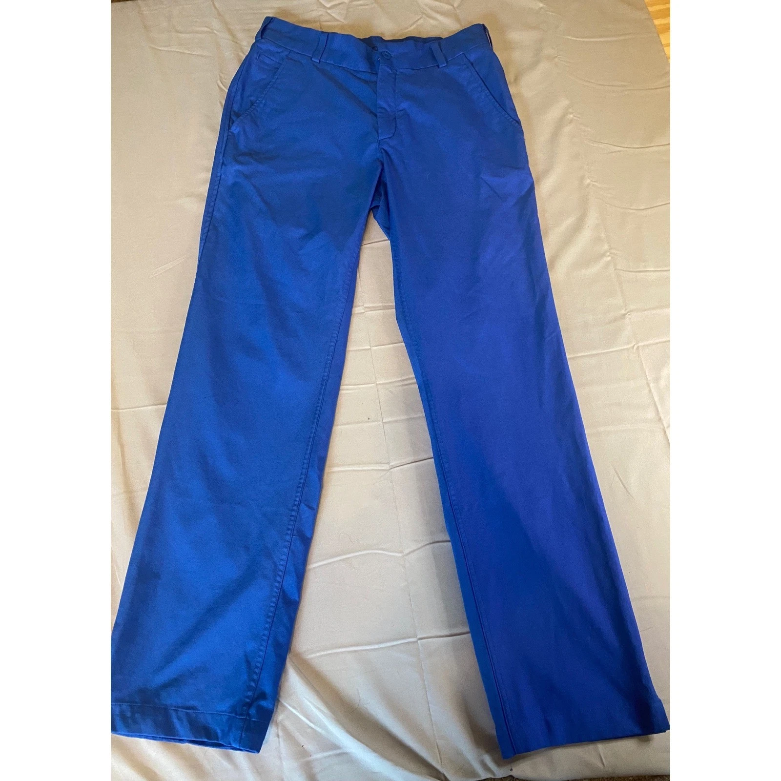 Nike Golf Pants Mens 30x32 Royal Blue Flat Front Trousers Performance Summer