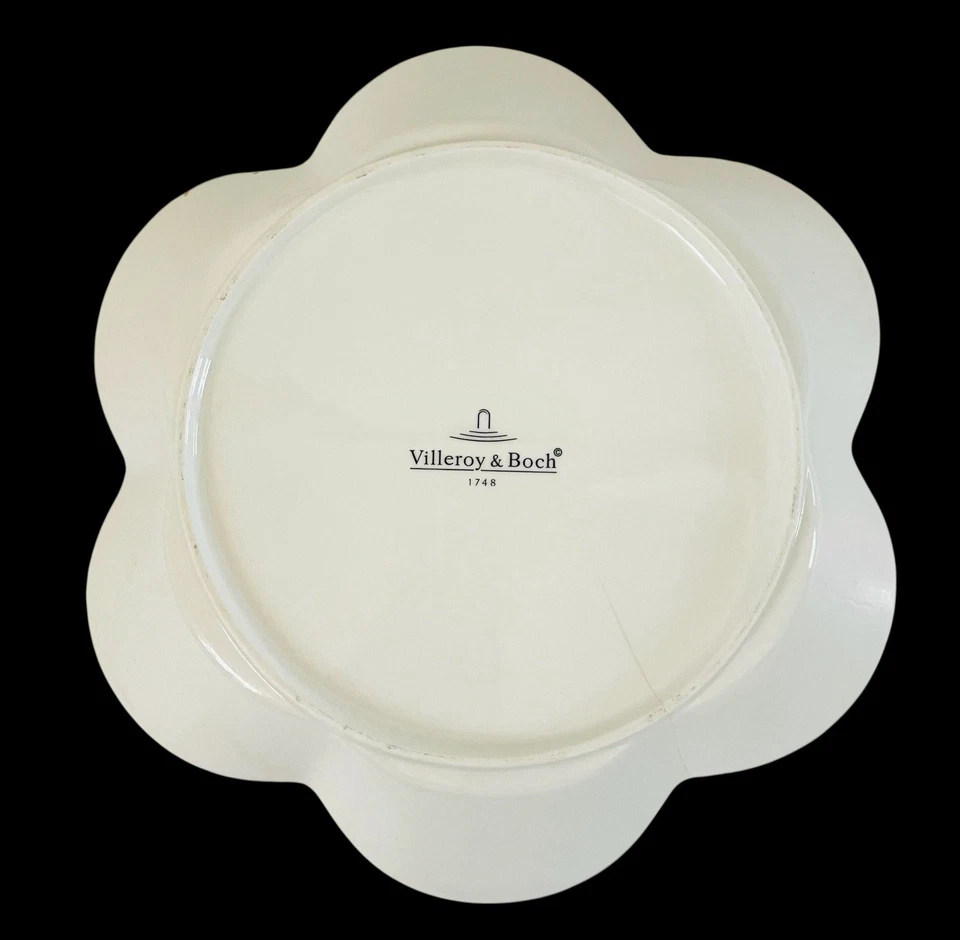 Villeroy & Boch Jardín Francés Dije Cítrico 10" Cuenco para Servir Borde Festoneado. LEER Foto 3 de 4