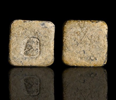 RARE Roman to Early Byzantine Lead Commercial Weight of One-Fifth Libra 400AD 