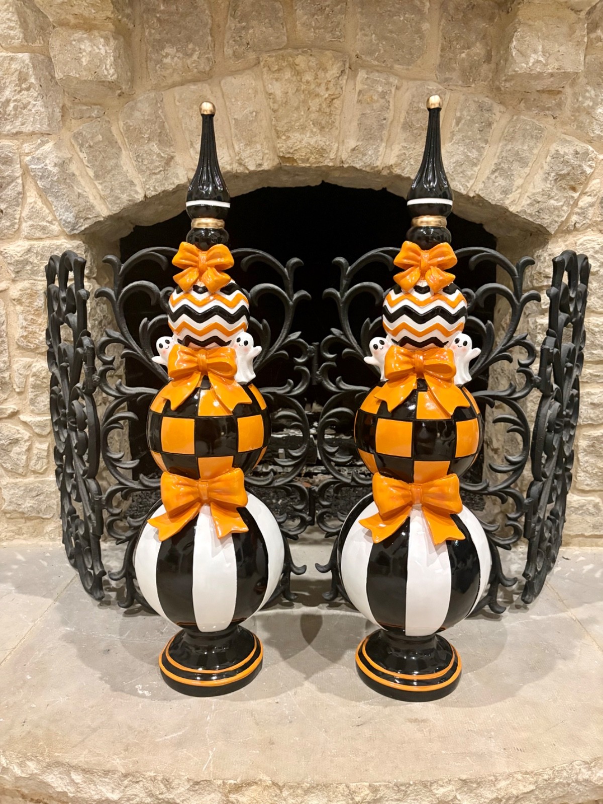 38" Halloween Stacked Topiary  Fini McKenzie Inspired 41