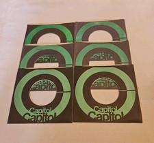 45 RPM 7" RECORD SLEEVES CO. SLEEVE 6 PACK SEE PHOTO Capitol Records SLV394