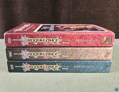 Dragonlance Heroes II Trilogy Lot: Kaz Minotaur, Gates Thorbardin, Galen TSR