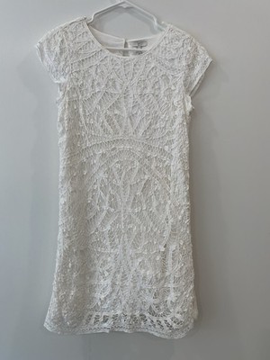Joie Women's Cotton Embroidered La E Style Dress Cream/white
