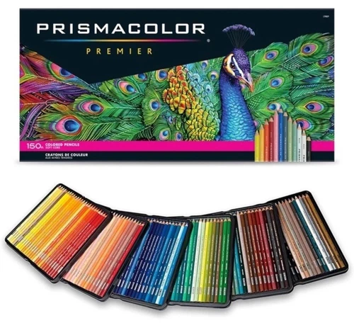 Premier Colored Pencils Soft Core 150 Count Ultra-Smooth Durable Vibrant Colors