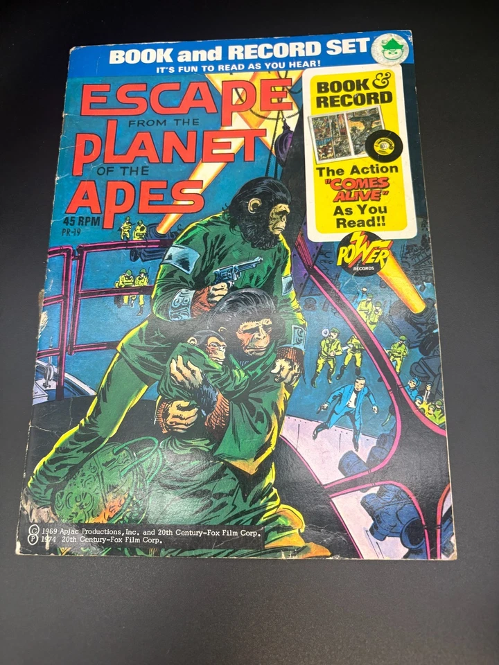 Escape From The Planet Of The Apes Book & Record Set 1974 - Image 1 of 4