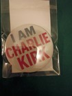 Charlie Kirk Limited Edition Button W/ Turning Point Business Card Not Signed  — photo 1