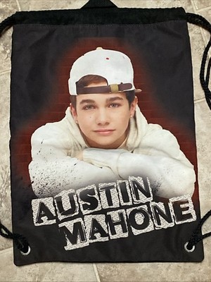 Austin Mahone Drawstring Gym Bag/Backpack 2013 Thin Picture Orig/Collectable