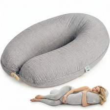 BIO Stillkissen Kapok F&uuml;llung 190x30 cm  Bezug 100% Bio Baumwolle