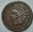 1882 Indian Head Cent Penny