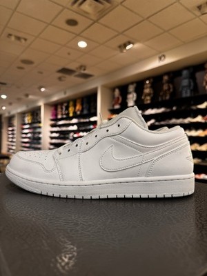 Jordan 1 Low Triple White Size 10.5