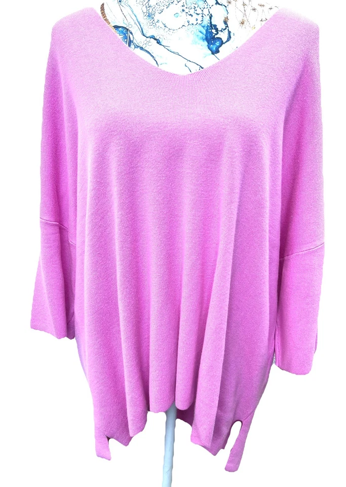 Mode Fashion NEU Herbst Strick Pullover NEU 44 46 48 50 Rosa Pink TREND - Bild 2 von 4