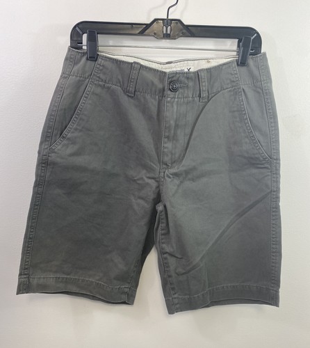 NEW Mens American Eagle Outfitters Flat Front Gray Shorts Size 28 Classic Fit - Picture 2 of 5