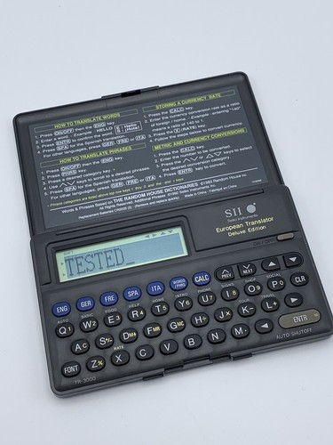 Seiko SII European Translator Deluxe Edition TR3000 Tr-3000 Ger Spa Free Ita