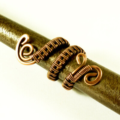 Antiqued Copper Wire Wrapped Ring Any Size - Mba Handmade - Artisan Jewelry
