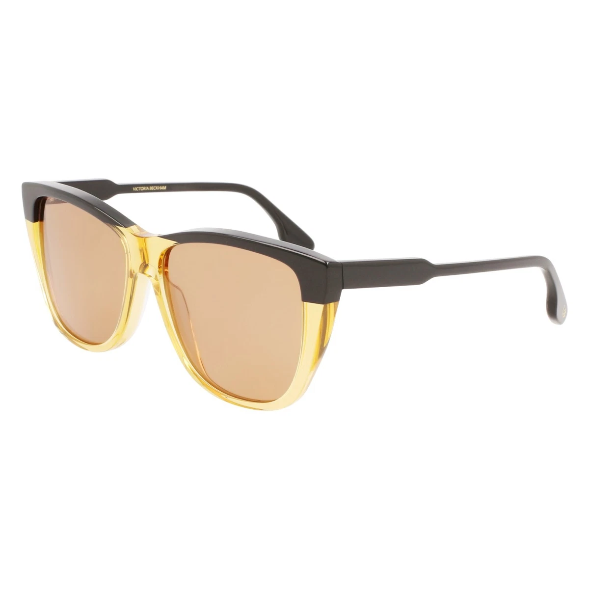 Victoria Beckham Cream Cat-Eye Sunglasses with Dark Lenses Victoria Beckham Modified Rectangle Sunglasses VB661S 001  main image 3