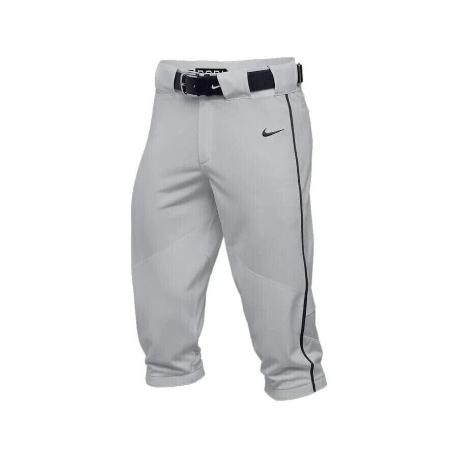 Nike Big Kids Boys' Baseball Pants (Grey/Blue) Size Large