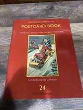 Vintage Smithsonian Postcard Book 1998 Old Fashioned Christmas 24 Imaged Cards 