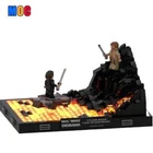 The Duel on Mustafar Star Wars Diorama LEGO MOC Set Custom