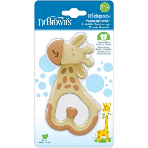 Baby Teething Toys 3m+ BPA Free Teether Giraffe Baby Infant Relief Dr Brown's - Picture 2 of 3
