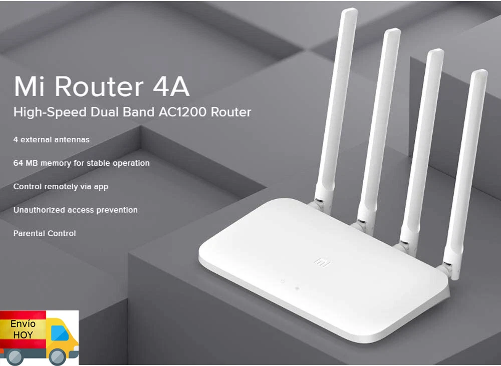 ROUTER WIFI REPETIDOR XIAOMI DOBLE BANDA 2 4 y 5 Ghz LAN 4 ANTENAS