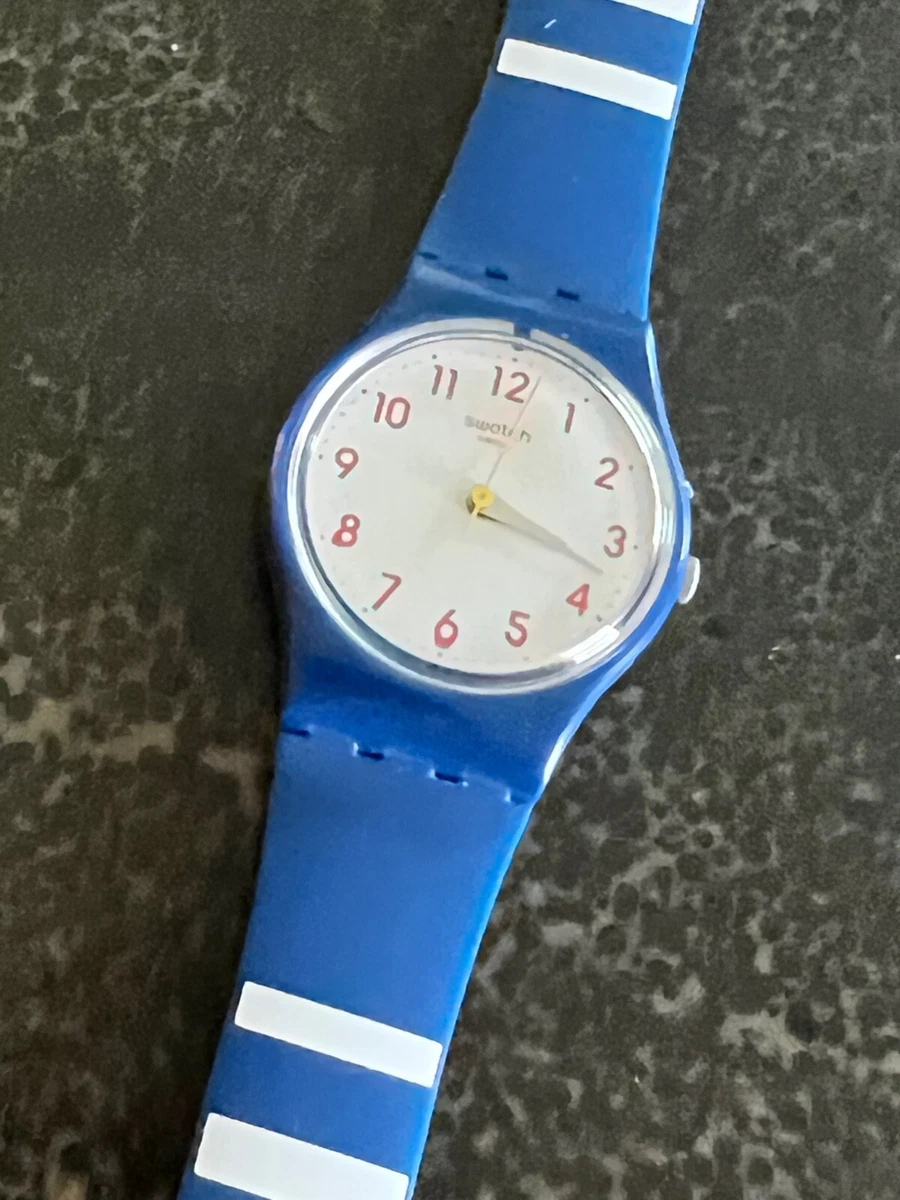 SWATCH ORIGINAL LADY MATELOT LN149 WORKING eBay