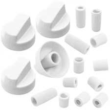 4 Pack Oven Stove Range Control Knobs Universal Fit Stove Knobs with 12 Adapters