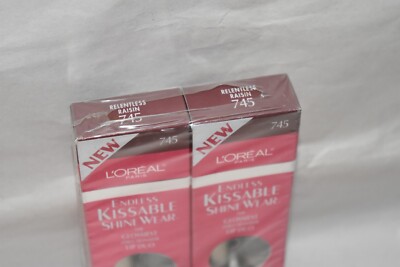 L'oreal Endless Kissable Shinewear zero-transfer lip DUO 745 Relentless Raisin