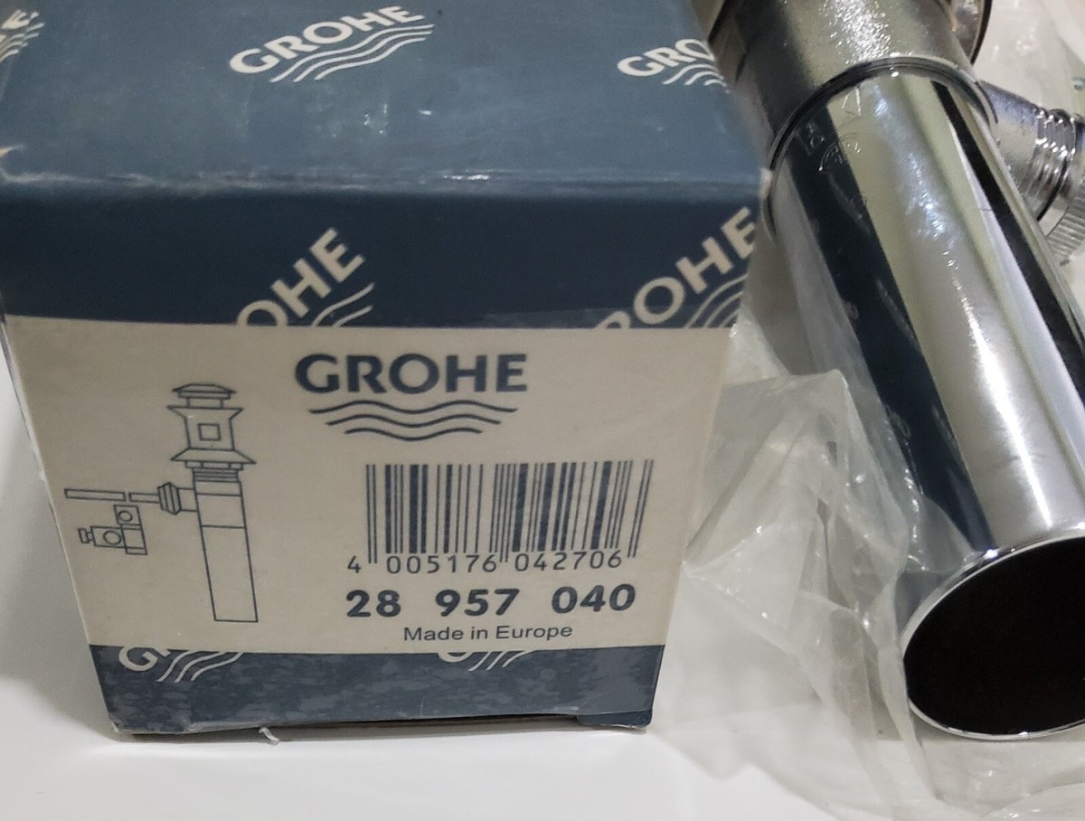 NEW Grohe 28 957 040 Pop-Up Waste Assembly Chrome Finish