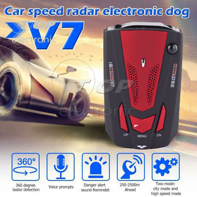 Car Radar Detector 16 Band Voice Alert Laser V7 LED Display acheter à prix bas - livraison