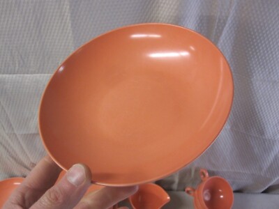 Lof of 41 Vintage Oneida Melmac Melamine Orange Plates Bowls Cups
