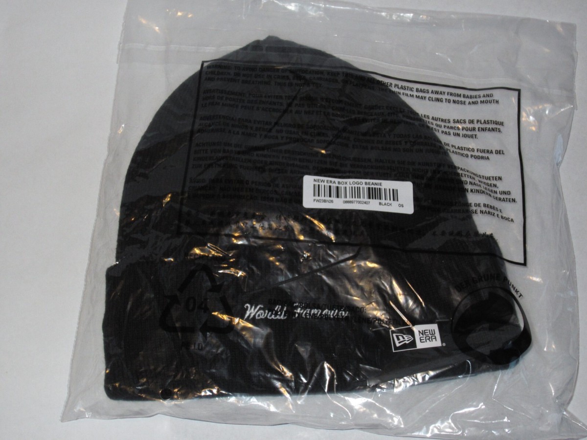 Supreme New Era® Box Logo Beanie Black Supreme New Era Box Logo Beanie Black FW22 – UniqueHype