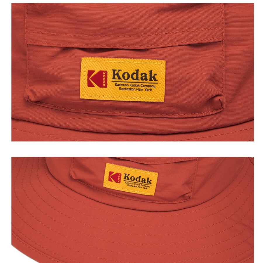NEW KODAK APPAREL ESSENTIAL STRING BUCKET HAT K2343LCP76ORG