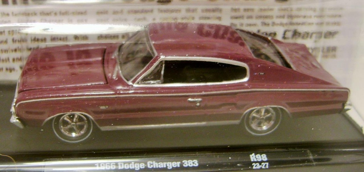 M2 1/64 '66 ダッジ COE & '66 ダッジ チャージャー WHT 1966 '66 DODGE CHARGER 383 PURPLE R98 AUTO DRIVERS M2