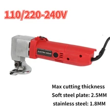 Electric Metal Cutting Shears Sheet Heavy Duty Cutter Power Scissors Tools New