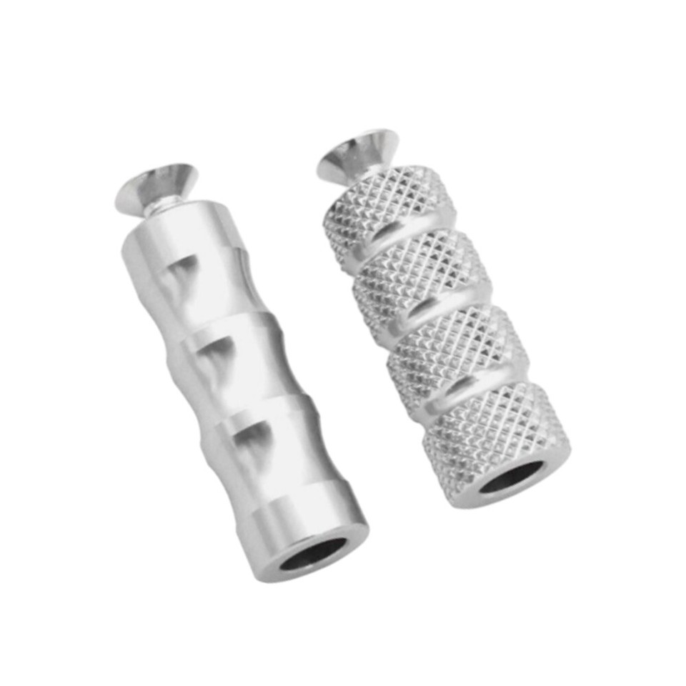 Silver Motorcycle Footrest 6mm Gear Shift Lever Foot Peg Pedal For