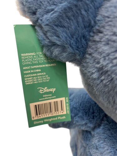 Disney Stitch Weighted Plush Toy 34 cm- New With Tag - AU - Bild 2 von 3