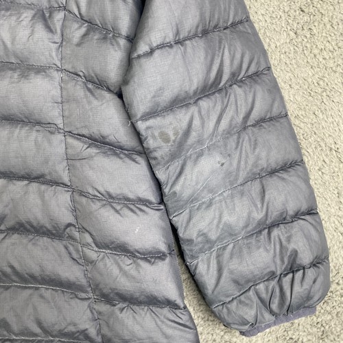 Patagonia Jacket Girls Kids Large 12 Gray Down Sweater Full Zip Puffer 68233 - Picture 15 of 16