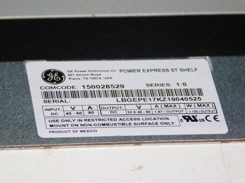 General Electric GE 150028529 Power Express ST Shelf General Electric Rack Mount - 第 3/6 張圖片