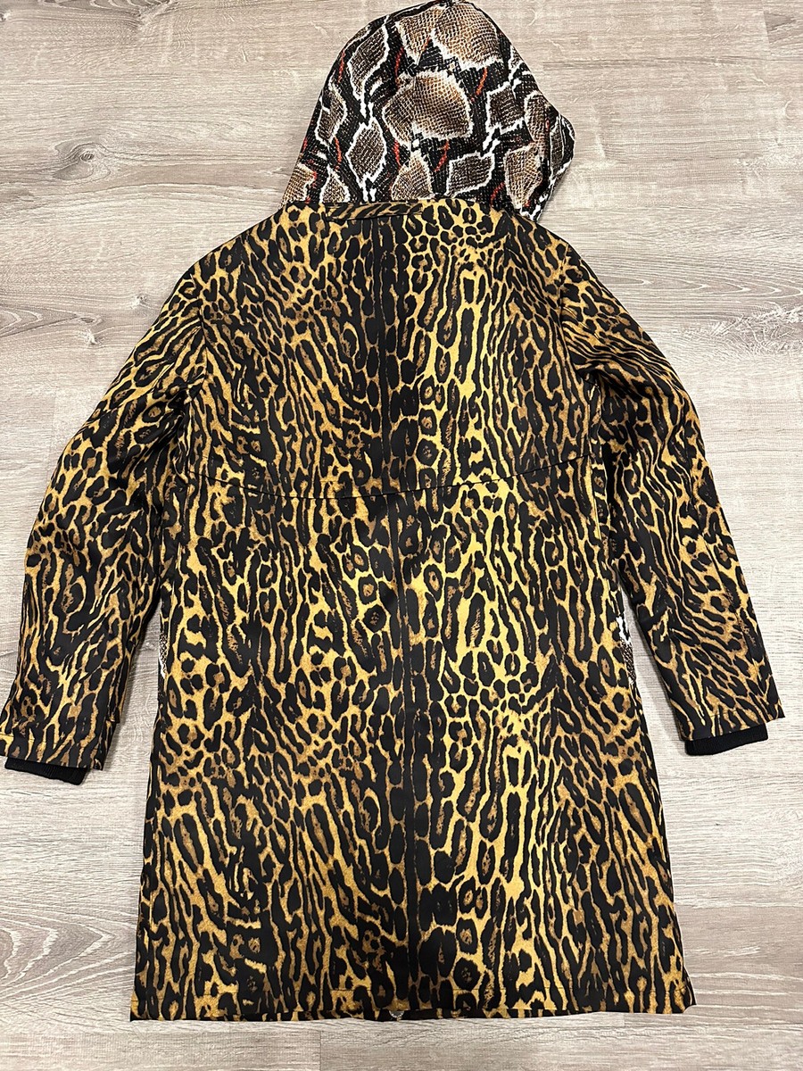 Burberry Women's Cramond Animal Leopard Snake Print Hooded Burberry Women's Cramond Animal Leopard Snake Print Hooded