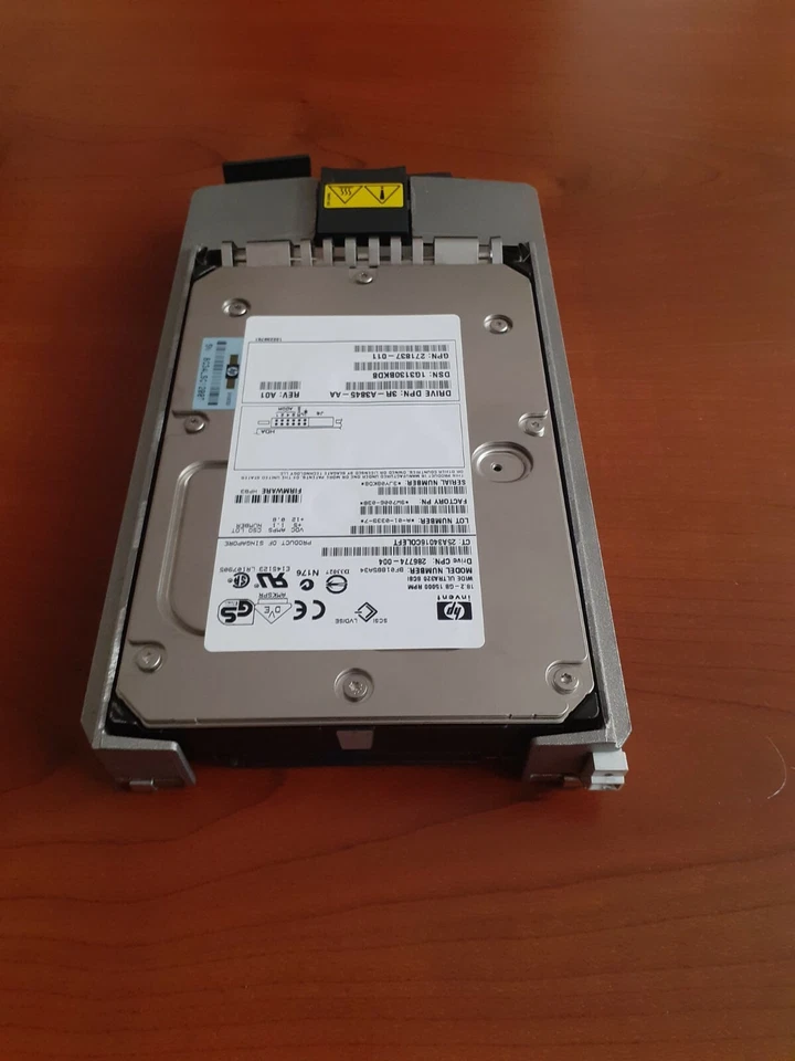 SLITTA CON HARD DISK HDD HP 18,2GB SCA80 ULTRA 320 SCSI SERVER COMPAQ PROLIANT - Immagine 3 di 4