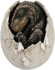Jurassic Era Predator Tyrannosaurus Rex in Egg Dinosaur Figurine Hatchling