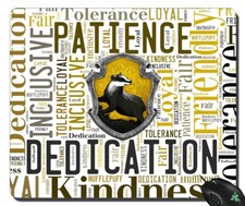 HARRY POTTER HUFFLEPUFF RASGOS alfombrilla de ratón borde de bloqueo