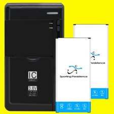 High-Performance 2x 3870mAh Battery Home Charger f Samsung galaxy J7 2017 J727A