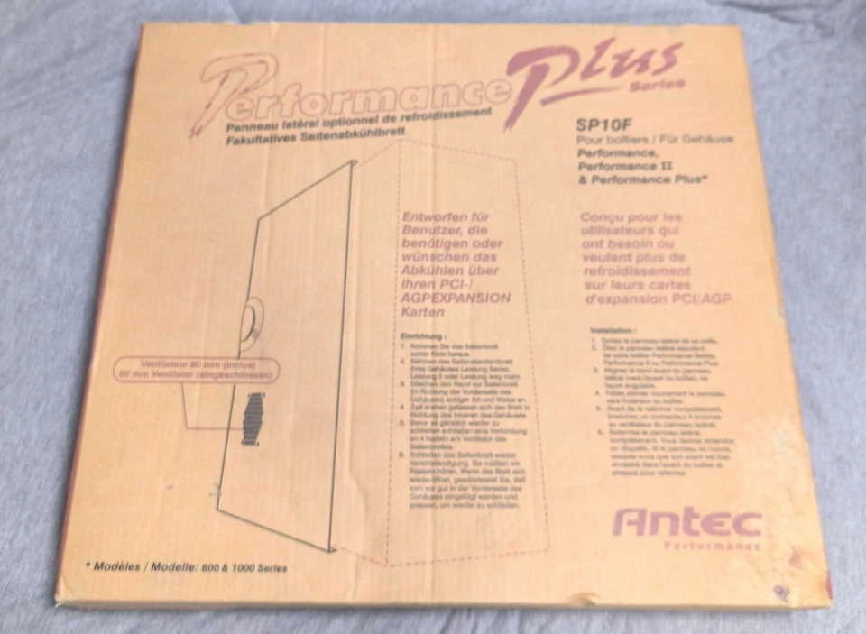 ANTEC PERFORMANCE PLUS - ATX PC case door w extra fan - NIB sleeper side panel - Image 3 of 4