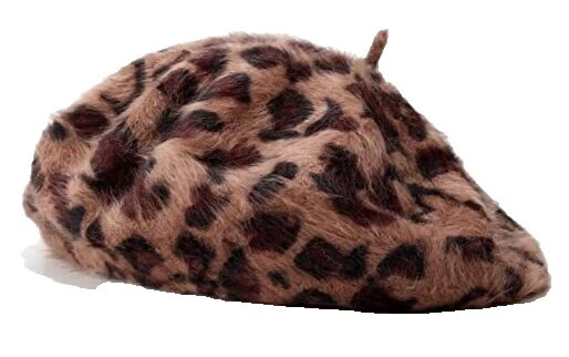Sombreros para mujer boina de leopardo