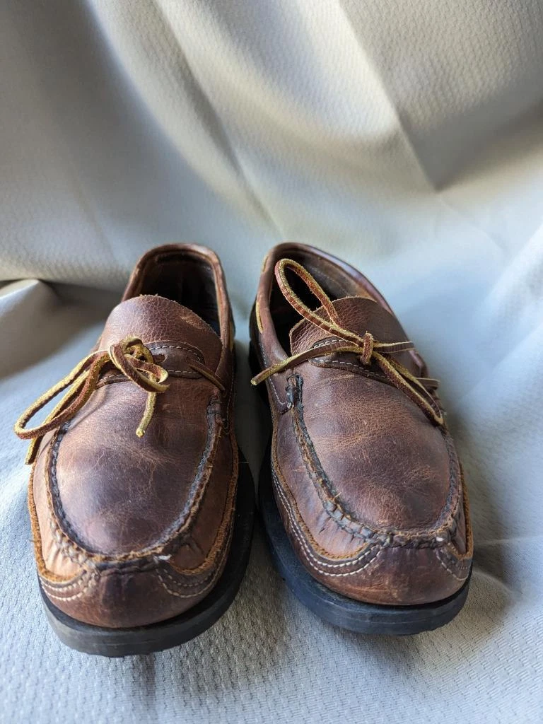 vintage USA made GOKEY boat MOCCASIN shoes 10 US 43 EU brown