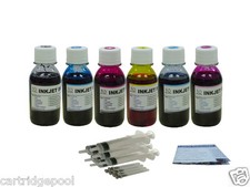 Refill Ink for HP 02 cartridge D7460 D7360 D7260 D7160 3108 Printer 6x100ml  Sry