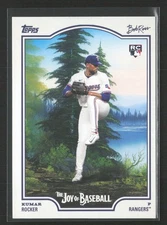 2025 Topps X Bob Ross The Joy of Babseball #85 Kumar Rocker RC